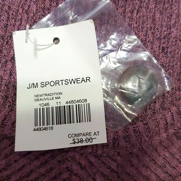 CATO Maroon Pleated Long Sleeve Buttomed Cuffs Ribbed Knit Relaxed Tunic Top - Picture 13 of 13